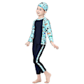 Miniatyrbild 3 av 5: 3-pack Muslimsk Badkläder för Flickor - Burkini, Islamisk Baddräkt, Strandkläder Navy Blue 5-6 Years