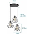 Miniatyrbillede 4 af 4: Lysekrone Pendellamper Industrielle Loftslampe Retro Metal Pendellampe Bur Design E27 Loftslampe til Stue
