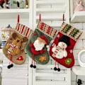 Miniatyrbild 1 av 5: Set med 3 stilar 10\" Julgranshängande strumpa Tomte Snögubbe Presentstrumpa Juldekoration