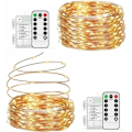 Pikkukuva 1 / 5: 10M/200 LED Paristot, Paristokäyttöiset Valojuovat, Vedenkestävä IP65, Sisä- ja Ulkokoristelu