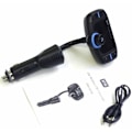 Pikkukuva 3 / 5: Bluetooth-lähetin autoon näytöllä, MP3-soittimen lähetinsovitin 2 USB-portilla, mp3 USB-muistitikku