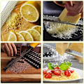 Miniatyrbillede 2 af 5: Manuel Ost Rivjern - Parmesan, Citron, Ingefær, Hvidløg, Muskatnød, Chokolade - Skarpt Rustfrit Stålblad - Opvaskemaskine Sikker