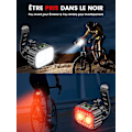 Miniatyrbillede 3 af 4: For- og baglygter til cykler, 8+12 lystilstande Ipx6 vandtæt LED-cykellygte, USB-genopladelige cykellygter til cykling, mtb, trekking, cykel, lang