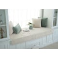 Miniatyrbild 4 av 5: Modern minimalistisk soffa kudde, bekväm plysch soffa kudde överdrag (vit beige, 70*210),