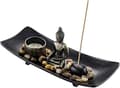 Miniatyrbillede 3 af 5: 1 Lysestager Zen Buddha Sidden Yoga Meditation Røgelse