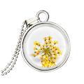 Miniatyrbillede 1 af 2: Tørret Blomsterprøve Halskæde Der Aldrig Forsvinder Kærlighedspersons Daggave