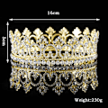 Miniatyrbillede 4 af 4: Rhinestone Alloy Krone Tiara Pageant Unisex Krone Bar Show Tilbehør