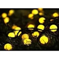 Pikkukuva 2 / 5: 50LED 7M aurinkokennovalosarja ulkokäyttöön, lämmin väri, 8 tilaa himmennettävä koristevalo puutarhaan makuuhuoneeseen jouluun