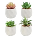 Miniatyrbillede 1 af 5: 4 stk. Simulerede Mini Sukkulenter i Potter, Grønne Planter i Potter (PAT11)