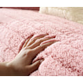 Miniatyrbild 4 av 5: Modern enkel plysch soffa kudde, universell allomfattande varm tjock soffa överdrag, tatami fönsterbräda kudde (Rosa, 70*70)
