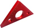 1 aluminiumlegering vinkelret lineal, tømrertrekant lineal