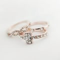 Miniatyrbild 5 av 5: 3 st/set Criss Cross Cubic Zirconia Inlagd Staplingsring Bröllop Brud Smycken US 8