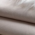 Miniatyrbillede 4 af 5: Plys Rug Rund Gulvmatte Imitation Uld Ren Hvid Stue Soveværelse Areal Rug - Rund 100Cm