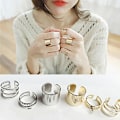 Miniatyrbillede 2 af 3: 3 stk./sæt Mode Åbne Ringe Midi Finger Knuckle Stack Ringe Charms Julegave Gold