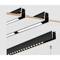 Pikkukuva 2 / 5: Integroitu LED 48V magneettinen kiskovalaisin, ilman päävalaistusritilää, avoin ja piilotettu asennus ilman reunaa (48V 6W magneettinen taittuva