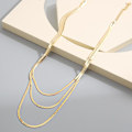 Miniatyrbilde 3 av 5: Halskjede Flerlags Metallisk Element Choker Mote Smykker  B1733 5694901