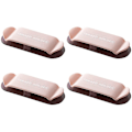 Miniatyrbild 1 av 3: Kabelhållare Klipp 4-pack Sladdorganisator Hantering Klipp Självhäftande Pink