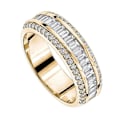 Miniatyrbillede 1 af 5: Mode Fidget Ring med Rhinestone Indlæg, All Match Smykker, Kvinders Finger Ring til Daglig Brug US 11