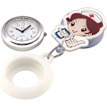 Miniatyrbillede 2 af 4: Jsdde Uhre Sygeplejerske Ur Pulsur Silikon Etui Fob Ur Pfleger Ur Tegneserie Sygeplejerske Søster Ur Brosche Lommeur Kitteluhr Analog Kvarts Ur