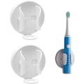Miniatyrbild 1 av 5: Automatisk Elektrisk Tandborsthållare 2-pack Väggmonterad Limmad Tandborsthållare Elektrisk Tandborste Gravitetshållare Väggmonterad Tandborsthållare Nej