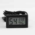 Miniatyrbild 2 av 5: LCD Digital Tuner Inbyggd Termometer Hygrometer med Extern Sonda för Brooder Akvarium Fjäderfä Reptil Svart -