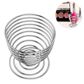 Miniatyrbild 1 av 4: Svamp Makeup Blender Hållare, Makeup Puder Puff Svamp Hållare Skönhetsverktyg Torkställ Torkställ Ägg Puder Puff Display Stativ Silver