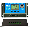 Miniatyrbilde 2 av 5: MPPT solcellelader med LCD-skjerm 12V/24V Dual USB solcellepanel Smart batteriregulator 40A arbeidsstrøm