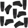 Miniatyrbillede 1 af 5: 10 stk. Spidser til Stokke Nordic Walking Pads Udskiftningsspids Gummi Nordic Walking Stokke Pads Til Vandrestokke Til Vandrestokke