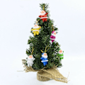 Miniatyrbillede 3 af 5: Bordplade Juletræ, Mini Bordplade Kunstigt Juletræ med Kludpose Base- 7,8 Tommer