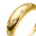 Miniatyrbild 4 av 4: Elegant och Stilig Stjärnformad Ring i Legering - Perfekt för Förlovning US 7