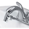 Miniatyrbillede 3 af 5: Vej Håndbruser Bruser Diverter Bruser Adapter Diverter Massiv Messing Krom