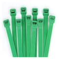 100-pack återanvändbara kabelband (2,8 mm x 200 mm, Grön)