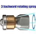 Pikkukuva 2 / 5: Painepesurin pyörivä viemärisuutin, 1/4&quot; F-npt, 4000 Psi