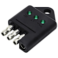 Miniatyrbillede 1 af 5: 4-polet trailer-tester-stik, lige trailer, autolampe, linjetester
