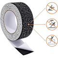 Miniatyrbillede 3 af 5: Anti-slip Tape til Trapper, Friktion, Slibende for Sikkerhed, Stiger, Indendørs, Udendørs, Høj Trækkraft, 5cm X 10m, Sort