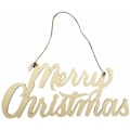 Miniatyrbillede 1 af 4: Glædelig Jul Træskilt Shabby Rustik Ubehandlet Træ Ornament Udskæring Hængende Gavemærke Til Juletræ Hjem
