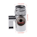 Miniatyrbillede 4 af 5: Vej Håndbruser Bruser Diverter Bruser Adapter Diverter Massiv Messing Krom