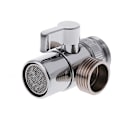 Miniatyrbillede 1 af 5: Vej Håndbruser Bruser Diverter Bruser Adapter Diverter Massiv Messing Krom
