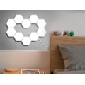 Miniatyrbild 4 av 5: 5-pack Quantum Lamp Modulära LED-lampor Beröringskänsliga Hexagon Nattlampor Hexagon Vägglampa
