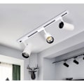 Miniatyrbild 4 av 5: Spottlights LED spårbelysning, 30W spårbelysning, köpcenter och mataffär spårbelysning, hög effekt COB spårbelysning (vit skal-varm ljus-3000K, 30w strålkastare