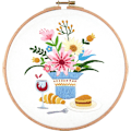 Miniatyrbild 1 av 2: Handbroderad DIY-materialpåse berusande + vitalitet + 8-tums imitation bambu broderi stretch + broderad bas Intoxicating + vibrant Imitation bamboo