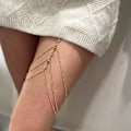 Miniatyrbillede 4 af 5: Pigebenkæde Seksuelt Lårbælte Lårkæder Lang Kvast Kropkæde Strandoutfit 13 whiteK 0149
