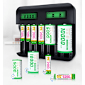 Miniatyrbillede 3 af 5: Universal batterioplader, 8-slot batterioplader, egnet til AA/AAA/C/D Ni-MH/Ni-Cd genopladelige batterier
