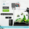 Miniatyrbild 3 av 5: Akvarium Smart Automatisk Matningsapparat, Justerbar Utlopp, App-kontroll, Röststyrning Kompatibel Med Alexa Ilonda