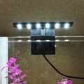 LED-akvarieljus, akvarieclipslampa, smal LED-akvarieljus, maximal installationsglastjocklek: 5 mm