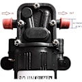 Miniatyrbillede 2 af 4: Dc12v 73 Psi 3,5 L/m Blødt Vand Højtryks Membran Selvansugende Pumpe Med Slange Drivhus Gård/have/landbrugsrengøring
