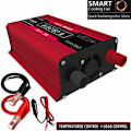 Miniatyrbild 2 av 5: 4000W topp effekt modifierad sinusvågsomvandlare LED-display 300W nominell effekt inverter DC 12V till AC 110V/220V omvandlare