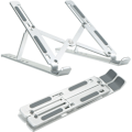 Miniatyrbillede 1 af 5: Bærbar computer stand Foldbar computer stand, aluminiumlegering, varmeafledning, ([Apple Silver] all aluminiumlegering - Foldbar bærbar computer)