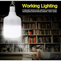 Pikkukuva 4 / 5: LED-ladattava ulkovalaisin, yövalaisin (5 vaihdetta 60 W (USB-kaapelilla) valkoinen valo),