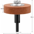 Miniatyrbilde 1 av 5: Gul Hjul + Aksel Elektrisk Håndboremaskin Sliping Hjul Polermaskin Elektrisk Sliping Hjul Metall Sliping Hode Roterende Powe
